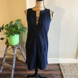 J. Crew Size XS Navy Cotton Dress Great for Work!